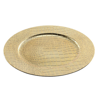 1/6x Dekoteller Tablett 'Glitter' PVC silber Ø 33cm Glitzeroptik Platzteller Kerzenteller Tischdekoration