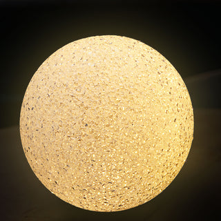 1/3x LED Dekokugel Ø:10cm/15cm Lampe Stimmungslicht Gartendeko Licht Leuchte Kunststoff Crinkledesign batteriebetrieben