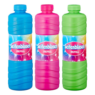 3er Set Seifenblasenflüssigkeit 950ml - Seifenblasen- Nachfüller