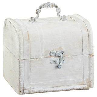 Truhenset mit Henkeln 3er weiß Kisten 3 Größen Truhen Dekoboxen Holzkisten Shabbychic Vintage-Optik