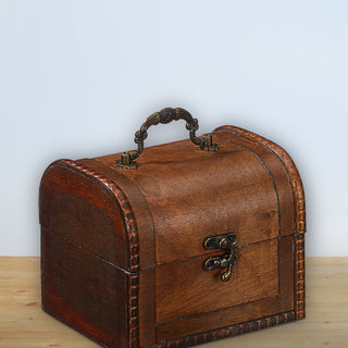 Holztruhe 3er Set Deckel Schloss Tragehenkel Truhen drei Größen Schatztruhe Holzkiste