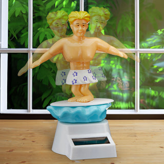 Solar Wackelfigur Strandboy 7x10cm Kunststoff Surferboy Badehose Surfbrett solarbetrieben Spielfigur Wellenreiter