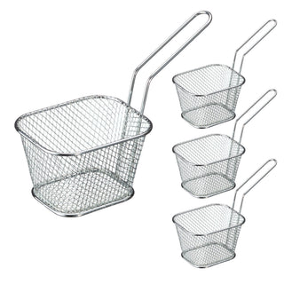 4/8/12x Servierkorb 14x8cm Frittenkorb Pommes Frites Fingerfood Snackholder