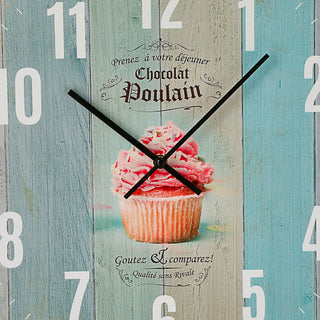 Wanduhr Nostaglie Ø45x4,5cm bunt Retro Küchenuhr Dekouhr Uhr Wohnzimmeruhr batteriebetrieben