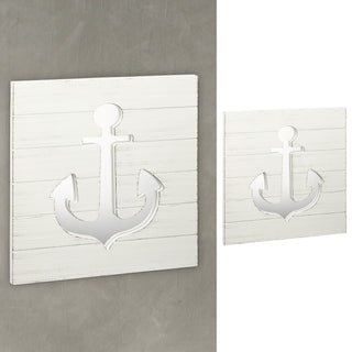 Dekospiegel Anker 39x39cm Spiegel maritim Schiffsanker Schiffszubehör Ankerplatz