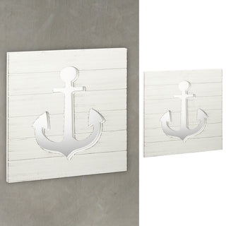 Dekospiegel Anker 39x39cm Spiegel maritim Schiffsanker Schiffszubehör Ankerplatz