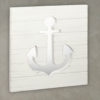 Dekospiegel Anker 39x39cm Spiegel maritim Schiffsanker Schiffszubehör Ankerplatz