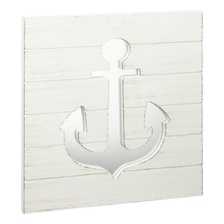 Dekospiegel Anker 39x39cm Spiegel maritim Schiffsanker Schiffszubehör Ankerplatz