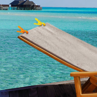 Handtuchclip 4er Set bunt Clips 12cm Klammern Handtuchklammern Wäscheklammern Befestigung