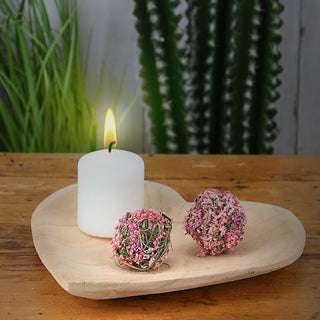 Dekoschale Herz 25x25x4cm Paulownia Naturprodukt Holzherz Herzschale Holzschale Dekoelement