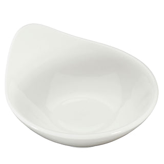 Servierschale Blattform 12er Set weiß 9x4x8cm New Bone China Schale Schüssel Tischgeschirr Snackschale