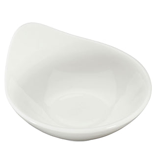 Servierschale Blattform 12er Set weiß 9x4x8cm New Bone China Schale Schüssel Tischgeschirr Snackschale