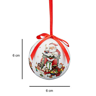 Nostalgische Weihnachtskugel im 12er Set mit 4 Motiven Ø6cm