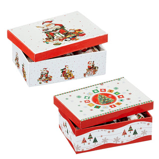 Nostalgische Weihnachtskugel im 12er Set mit 4 Motiven Ø6cm