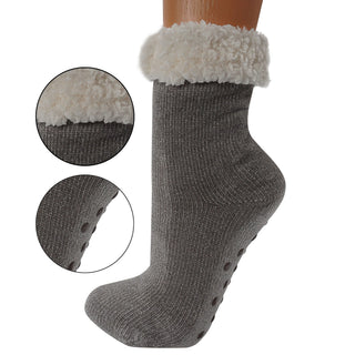Kuschelsocken Damen Hüttensocken Chenille -  Größe 36-41 Farbwahl