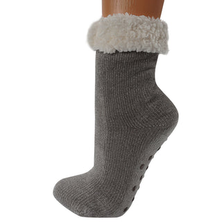 Kuschelsocken Damen Hüttensocken Chenille -  Größe 36-41 Farbwahl