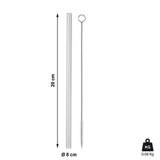 4/16 St. Glastrinkhalm +Reinigungsbürste Transparent/Bunt Strohhalme Glas Wiederverwendbar umweltfreundlich