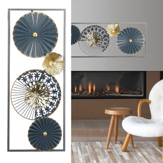 Wanddeko rund mehrfarbig H60cm - Wohnen