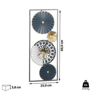 Wanddeko rund mehrfarbig H60cm - Wohnen