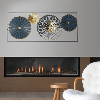 Wanddeko rund mehrfarbig H60cm - Wohnen