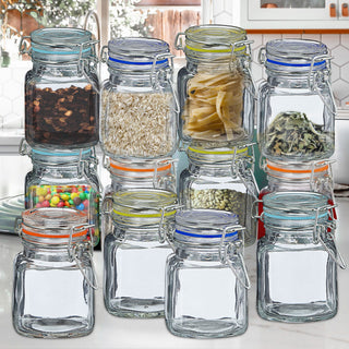 12x Bügelglas Einmachglas Gewürzglas Aufbewahrungsglas 100ml Fassungsvermögen