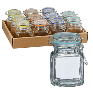 12x Bügelglas Einmachglas Gewürzglas Aufbewahrungsglas 100ml Fassungsvermögen