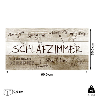 Plankenschild Schlafzimmer Wandbild Shabby Chic Schlafzimmerregeln Sprüche Schlafzimmer Paar