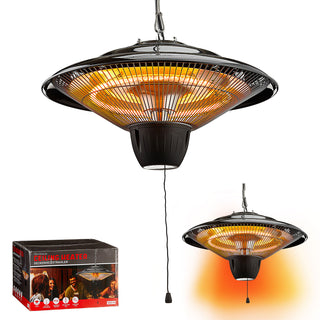 Elektrischer Deckenheizstrahler, ca. 42cmD, 1500W,  Outdoor, Garten, Terrasse, Balkon