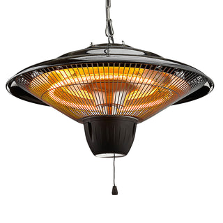 Elektrischer Deckenheizstrahler, ca. 42cmD, 1500W,  Outdoor, Garten, Terrasse, Balkon