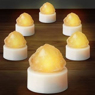 6 / 24er Set LED Teelicht Himalaya ca. H5 cm