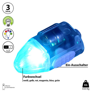 3/36x LED Ballonleuchten bunt Ballonlampe Leuchtballons Ballon Partyballons Beleuchtung Lichtball