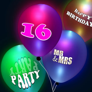 3/36x LED Ballonleuchten bunt Ballonlampe Leuchtballons Ballon Partyballons Beleuchtung Lichtball