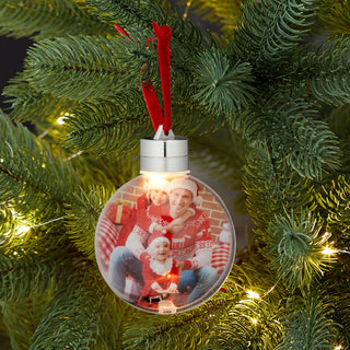 12x LED DIY Christbaumschmuck Leuchtfunktion inkl. Knopfzelle Baumschmuck Weihnachtsbaum Kugeln