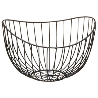 Obstschale "Wave1-7" gold / schwarz Korb Metallkorb Metall Schale Drahtgestell Aufbewahrungskorb