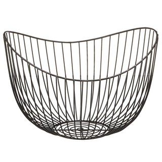 Obstschale "Wave1-7" gold / schwarz Korb Metallkorb Metall Schale Drahtgestell Aufbewahrungskorb