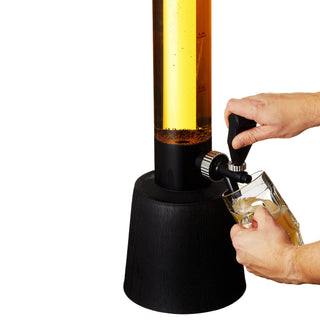 Biersäule mit Zapfhahn Trinksäule Biertower 3,0l Fassungsvermögen skaliert bis 3,0 Liter