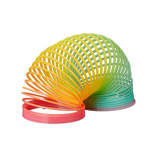 Regenbogen Spirale Ø:7/9cm Kunststoff bunt Treppenläufer Treppenfeder Treppenhüpfer