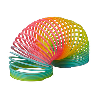 Regenbogen Spirale Ø:7/9cm Kunststoff bunt Treppenläufer Treppenfeder Treppenhüpfer