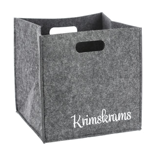 Aufbewahrungsbox aus Filz mit Sprüchen im 4er Set Sortierboxen 28x28 cm