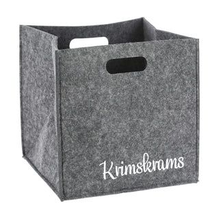 Aufbewahrungsbox aus Filz mit Sprüchen im 4er Set Sortierboxen 28x28 cm
