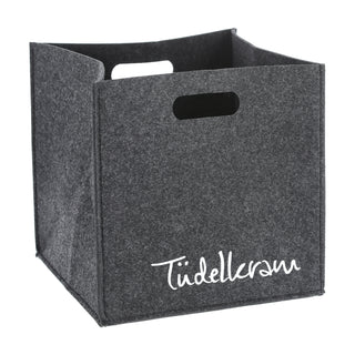 Aufbewahrungsbox aus Filz mit Sprüchen im 4er Set Sortierboxen 28x28 cm