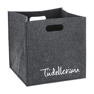 Aufbewahrungsbox aus Filz mit Sprüchen im 4er Set Sortierboxen 28x28 cm