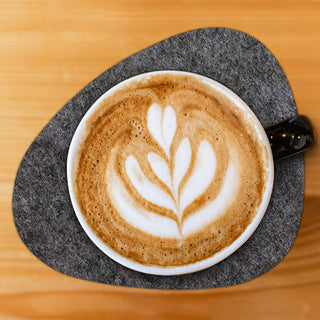 12x Filzuntersetzer "Apart"  Glasuntersetzer Glas Getränke Tischuntersetzer 2fach sortiert grau/anthrazit