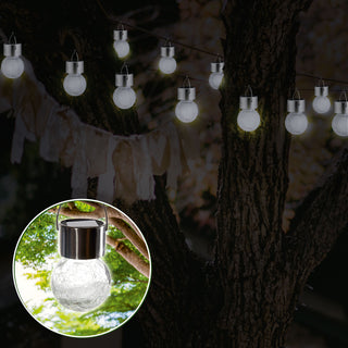 6er Set Solarleuchten "Crackle"  6x11cm - Garten - Solar - LED