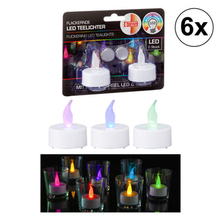 1/6/18/36/72x LED Teelicht mit Farbwechsel im 2er Set