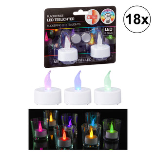 1/6/18/36/72x LED Teelicht mit Farbwechsel im 2er Set