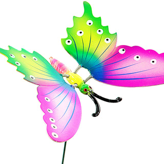 4x Gartenstecker Schmetterling H60 cm Dekostecker Gartendekoration