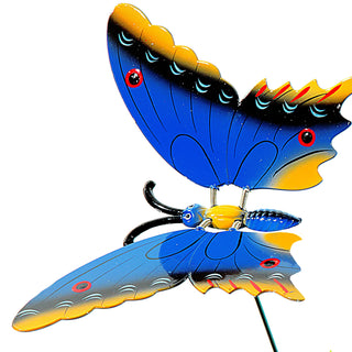 4x Gartenstecker Schmetterling H60 cm Dekostecker Gartendekoration