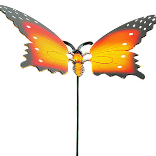4x Gartenstecker Schmetterling H60 cm Dekostecker Gartendekoration