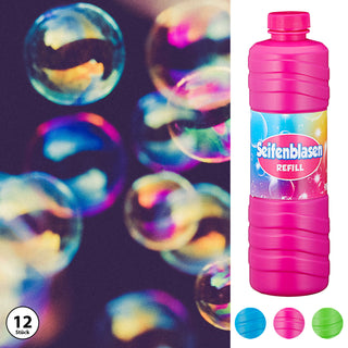 1/3/12x Seifenblasen Nachfüllflasche 950ml Refill Seifenblasenflüssigkeit Flasche Flüssigkeit